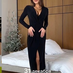 Black long dress